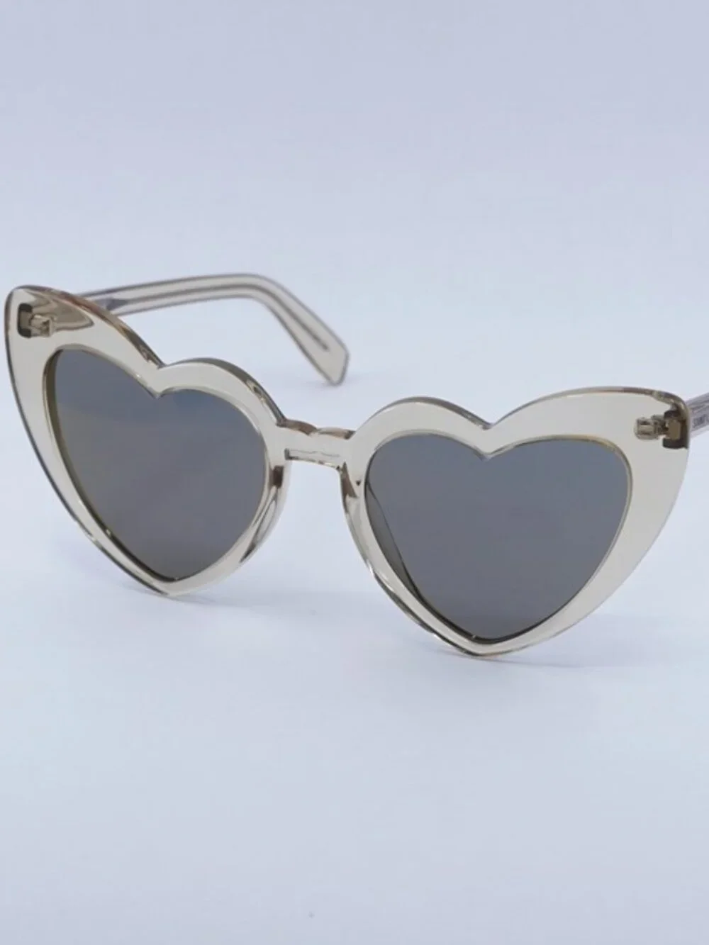 Saint Laurent SL181 LOU LOU 027 Sunglasses Transparent Nude Heart Frame